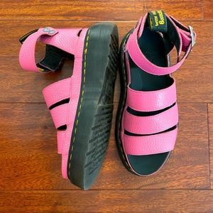 Dr marten hot pink sandals
